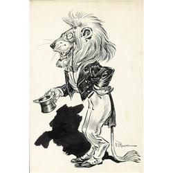 J. S. Pughe - Puck Magazine Illustration Original Art ( 