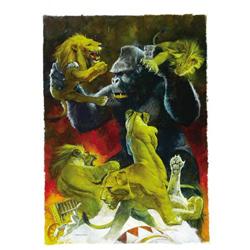 Manuel Sanjulian - "Mighty Joe Young" Painting Original 