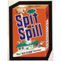 Wacky Pack "Spit and Spill" Trading Card Original Art 