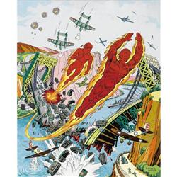 Alex Schomburg - Marvel Mystery Comics Cover Recreation 