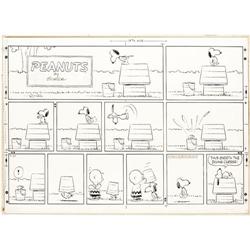 Charles Schulz - Peanuts Sunday Strip Original Art 