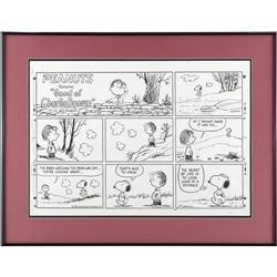 Charles Schulz - Peanuts Sunday Strip Original Art 