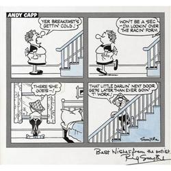 Reg Smythe - Andy Capp Daily Comic Strip Original Art ( 