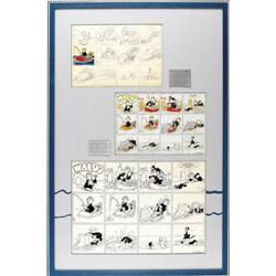 Al Taliaferro - Waldo Tryout Sunday Comic Strip Art 