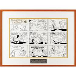 Mort Walker - Beetle Bailey Sunday Comic Strip Original 