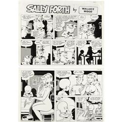 Wally Wood - Sally Forth Weekly Comic Strip #S-105 Art 