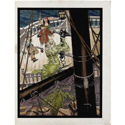 Bernie Wrightson - "Visitor" Illustration Original Art 