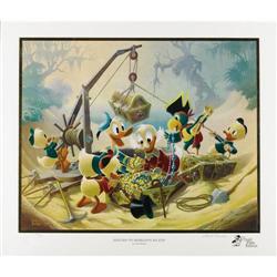 Carl Barks - "Return to Morgan's Island" Gold Litho 
