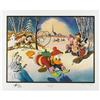Image 1 : Carl Barks - "Snow Fun" Gold Plate Edition Lithograph 