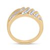 Image 3 : 1/2 CTW Mens Round Diamond Ring 10kt Yellow Gold - REF-39W6F