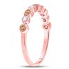 Image 3 : 1/3 CTW Round Brown Diamond Ring 10kt Rose Gold - REF-20R3H