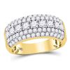 Image 1 : 2 CTW Mens Round Diamond Ring 14kt Yellow Gold - REF-156T3K