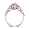 Image 3 : 3/4 CTW Round Diamond Solitaire Bridal Wedding Engagement Ring 14kt Two-tone Gold - REF-87Y5X