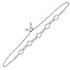 Image 2 : 1/4 CTW Round Diamond Infinity Oval Bolo Bracelet 10kt White Gold - REF-39R3H