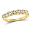 Image 1 : 1/2 CTW Round Diamond Anniversary Ring 14kt Yellow Gold - REF-45T3K