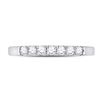 Image 2 : 1/4 CTW Round Diamond Single Row Wedding Ring 14kt White Gold - REF-20N3Y