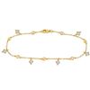 Image 1 : 1/3 CTW Round Diamond Dangle Fashion Bracelet 10kt Yellow Gold - REF-30K3R