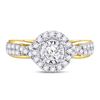 Image 2 : 3/4 CTW Round Diamond Solitaire Bridal Wedding Engagement Ring 14kt Yellow Gold - REF-90W3F
