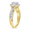 Image 3 : 3/4 CTW Round Diamond Solitaire Bridal Wedding Engagement Ring 14kt Yellow Gold - REF-90W3F
