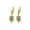 Image 1 : Genuine 2.12 ctw Aquamarine & Pearl Earrings 14KT Yellow Gold - REF-47A4K