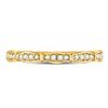 Image 2 : 1/8 CTW Round Diamond Stackable Ring 10kt Yellow Gold - REF-11M9A