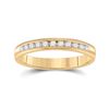 Image 1 : 1/4 CTW Round Diamond Wedding Ring 14kt Yellow Gold - REF-30K3R