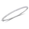 Image 1 : 2 CTW Round Diamond Timeless Bangle Bracelet 14kt Yellow Gold - REF-162K3R
