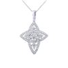 Image 1 : 0.68 CTW Diamond Pendant 18K White Gold - REF-73R9K