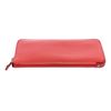 Image 4 : Hermes Sanguine Epsom Leather Silk'In Classic Wallet