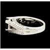 Image 5 : 1.61 ctw Sapphire and Diamond Ring - 14KT White Gold