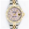 Image 1 : Rolex Ladies 2 Tone 14K Pink Mother Of Pearl Pyramid Diamond Datejust Wristwatch
