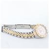 Image 8 : Rolex Ladies 2 Tone 14K Pink Mother Of Pearl Pyramid Diamond Datejust Wristwatch
