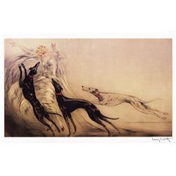 Louis Icart - La Femme & Les Chiens