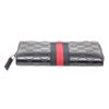 Image 4 : Gucci Navy Blue Web Guccissima Leather Zippy Wallet