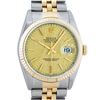 Image 1 : Rolex Mens 2 Tone 14K Champagne Index 36MM Datejust Wristwatch