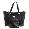 Image 1 : MCM Black Visetos Coated Canvas Large Tote Bag