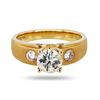 Image 1 : 0.97 ctw SI2 Diamond 18K Yellow Gold Unity Ring (1.26 ctw Diamonds)