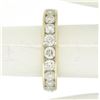 Image 9 : 14k Yellow Gold 1.05 ctw Round Diamond Band Ring