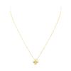 Image 1 : 0.03 ctw Diamond and Pearl Cross Pendant with Chain - 14KT and 18KT Yellow Gold