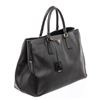 Image 1 : Prada Black Leather Saffiano Lux Tote Bag