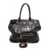 Image 3 : Prada Black Leather Zipper Tote Bag