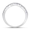 Image 3 : 1/2 CTW Round Diamond Wrap Ring 14kt White Gold - REF-38R4H