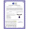 Image 2 : Genuine 6.01 ctw Amethyst & Diamond Necklace 14KT White Gold - REF-32X3M