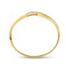 Image 3 : 1 CTW Round Diamond Graduated Journey Bangle Bracelet 14kt Yellow Gold - REF-141Y5X