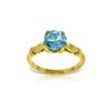 Image 1 : Genuine 1.15 ctw Blue Topaz Ring 14KT Yellow Gold - REF-51W4Y