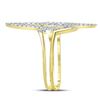 Image 3 : 1/5 CTW Round Diamond Double Heartbeat Ring 10kt Yellow Gold - REF-15X5T