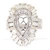 Image 1 : 4.24 CTW Diamond Semi Mount Ring 14K White Gold - REF-433M2F