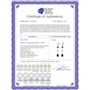 Image 2 : Genuine 3.97 ctw Garnet & Diamond Earrings 14KT Rose Gold - REF-44R9P