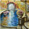Image 2 : Vadik Suljakov, "Pavilion" Framed Original Oil Painting on Canvas, Hand Signed with Letter of Authen
