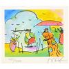 Image 2 : Peter Max- Original Lithograph "Sage Sailboat & Vase (Series II Ver. I)"